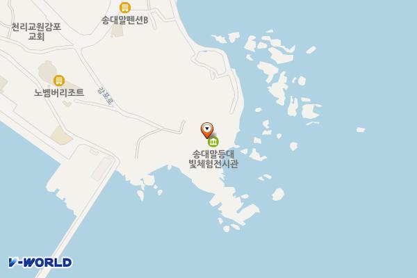 송대말등대 빛체험전시관 화장실 위치 지도 — 경상북도 경주시 감포읍 감포로 226-19