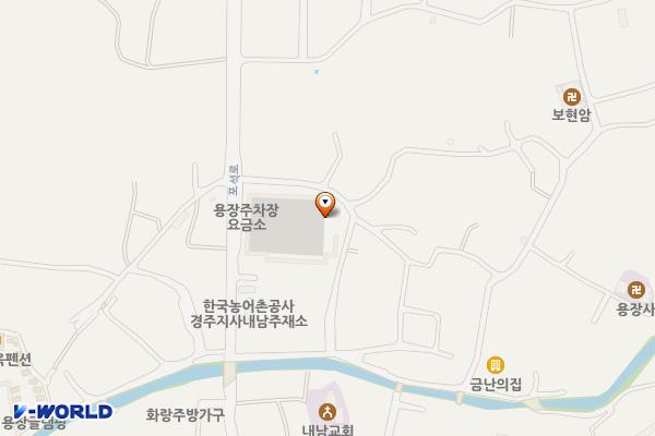 내남 용장주차장 화장실 위치 지도 — 경상북도 경주시 내남면 용장4길 10