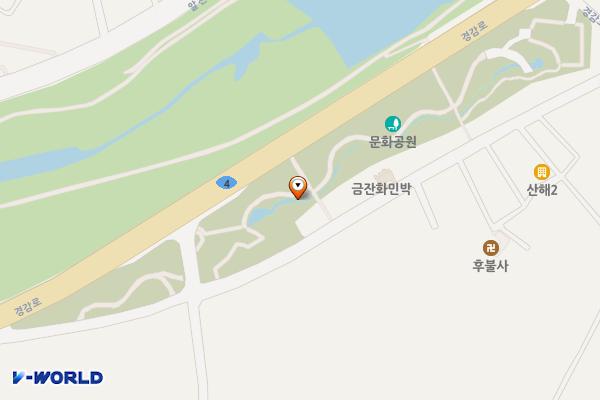 신라왕경숲 A동 화장실 위치 지도 — 경상북도 경주시 구황동 2-1
