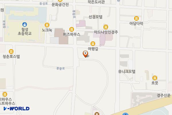 노동고분 화장실 위치 지도 — 경상북도 경주시 봉황로 26