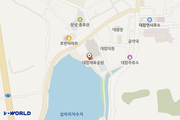 체육공원 주차장 위치 지도 — 경상남도 창녕군 대합면 십이리 319-5