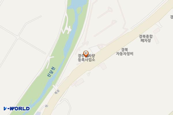 차량등록사업소 1층 화장실 위치 지도 — 경상북도 경주시 천북로 167