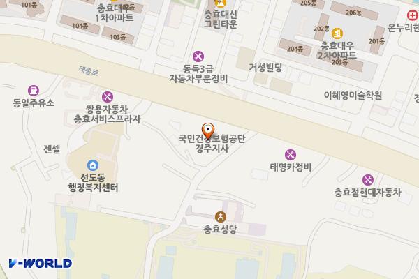 국민건강보험공단 경주지사 화장실 위치 지도 — 경상북도 경주시 태종로 426