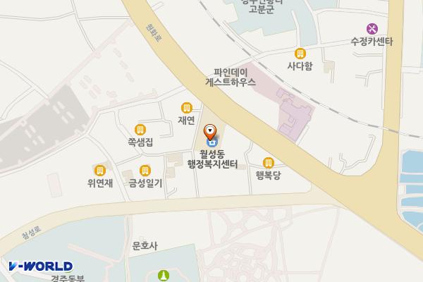 월성동행정복지센터 3층 화장실 위치 지도 — 경상북도 경주시 원화로 177(인왕동)