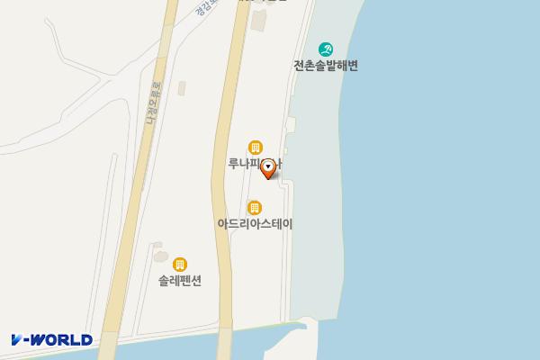 전촌해수욕장 화장실 위치 지도 — 경상북도 경주시 감포읍 동해안로 2006-2