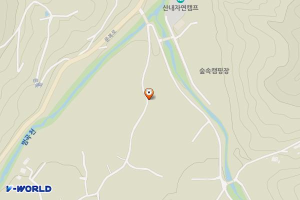 산내 동곡마을 화장실 위치 지도 — 경상북도 경주시 산내면 대현리 2109-1