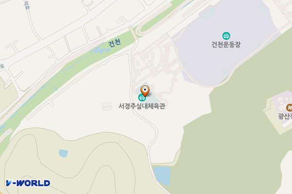 건천생활체육공원 건천체육관(준공예정) 위치 지도 — 경상북도 경주시 건천읍 건천1길 131-17