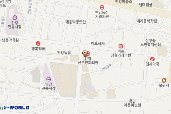 안강시장 화장실 2동 화장실 위치 지도 — 경상북도 경주시 안강읍 비화원로 87-3