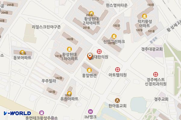 황성상점가 화장실 위치 지도 — 경상북도 경주시 황성로1번길 23-6