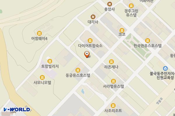 불국체육센터 2층 화장실 위치 지도 — 경상북도 경주시 불국신택지2길 29