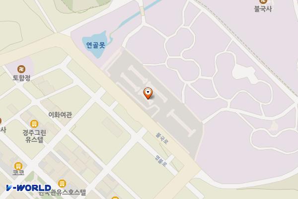 불국사 주차장 남쪽 화장실 위치 지도 — 경상북도 경주시 진현동 50-2