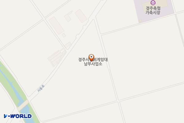 경주시농기계임대 남부사업소 화장실 위치 지도 — 경상북도 경주시 시동로 223