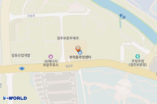 보덕동 주민자치센터 화장실 위치 지도 — 경상북도 경주시 경감로 593