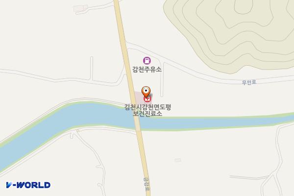 도평보건진료소 화장실 위치 지도 — 경상북도 김천시 금감로 1354