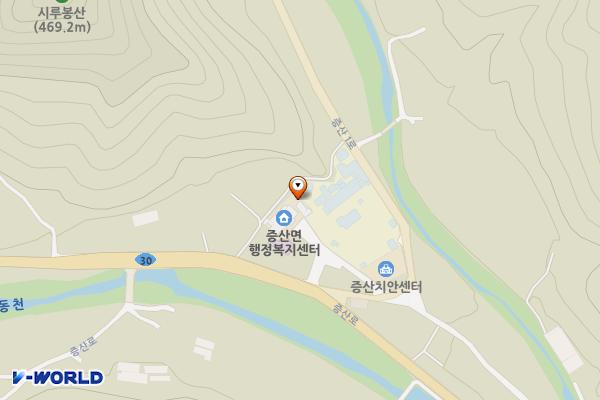 김천시 증산보건지소화장실 위치 지도 — 경상북도 김천시 증산면 증산로 945-7 (유성리, 증산면보건지소)