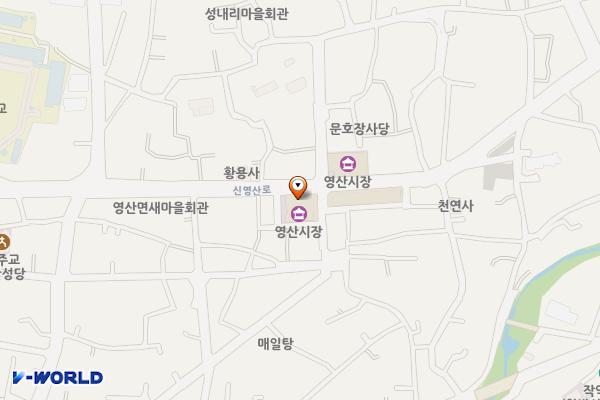 영산시장 주차장 위치 지도 — 경상남도 창녕군 영산면 신영산로 56