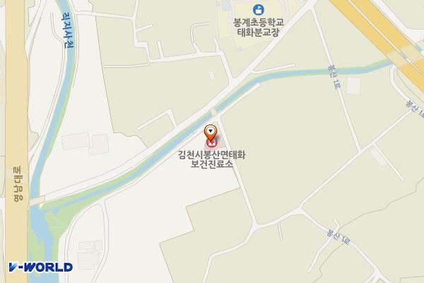 김천시 태화보건진료소 화장실 위치 지도 — 경상북도 김천시 봉산면 봉산1로 30-6 (태화리, 태화보건진료소)