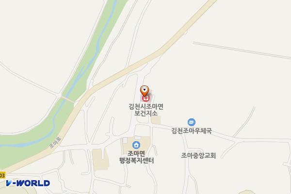 조마면보건지소 1층 위치 지도 — 경상북도 김천시 강곡1길43-13