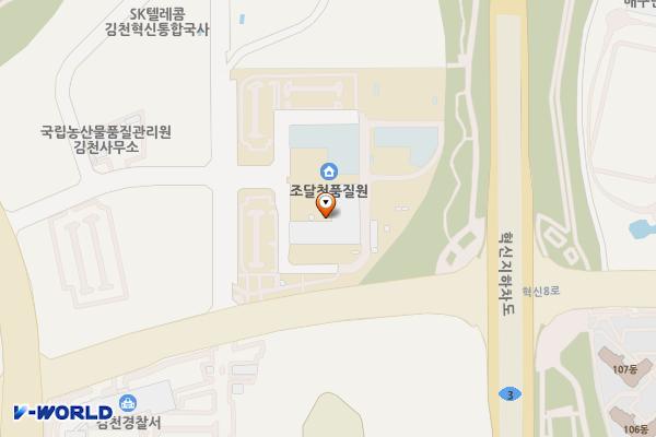 조달품질원 화장실 위치 지도 — 경상북도 김천시 혁신로 316-20 (율곡동)