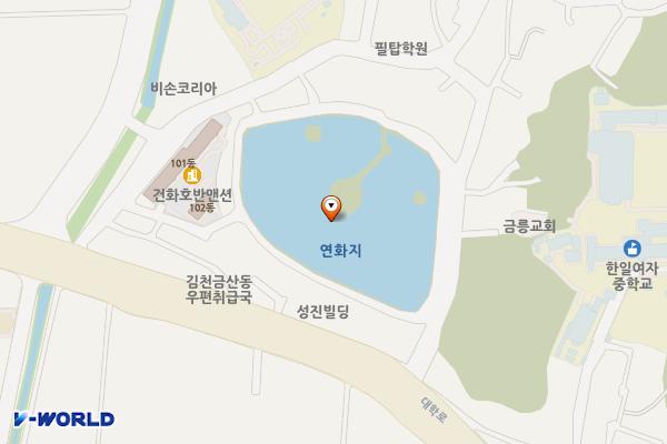 교동연화지공원화장실 위치 지도 — 경상북도 김천시 교동 820-2