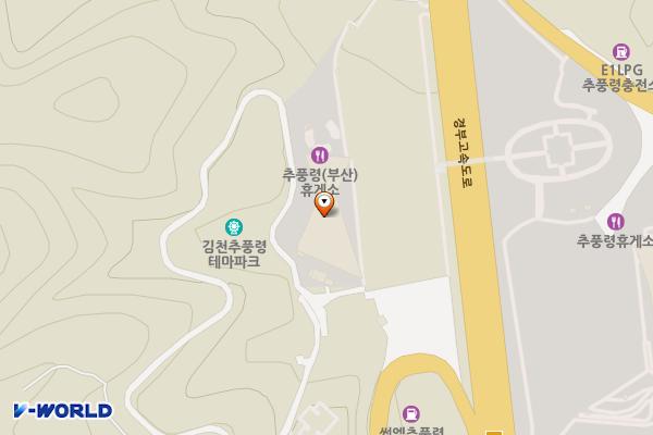 추풍령(부산)휴게소 위치 지도 — 경상북도 김천시 봉산면 경부고속도로 213, 경부고속도로 추풍령휴게소