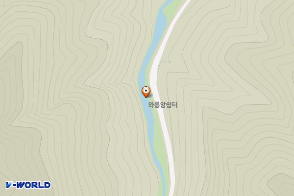 와룡암쉼터 화장실 위치 지도 — 경상북도 김천시 증산면 평촌리 산78