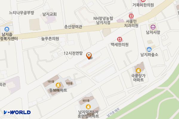 상록아파트앞 노상주차장 위치 지도 — 경상남도 창녕군 남지읍 문화길 13(상록아파트)