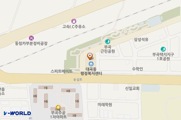 대곡동주민센터 3층 위치 지도 — 경상북도 김천시 부곡길 2 (부곡동, 대곡동주민센터)