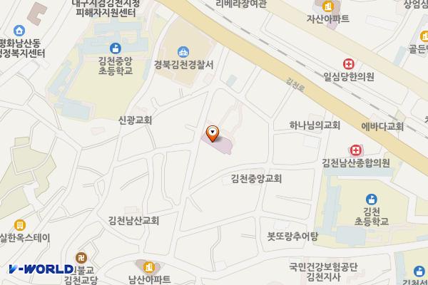 중앙보건지소 화장실(1층) 위치 지도 — 경상북도 김천시 중앙공원길 21 (남산동, 중앙보건지소)