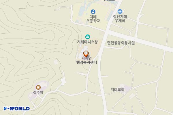 지례면보건지소 2층 위치 지도 — 경상북도 김천시 지례면 상부길101-6