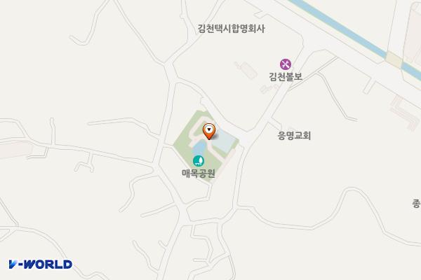 매목공원화장실 위치 지도 — 경상북도 김천시 응명동 61-2
