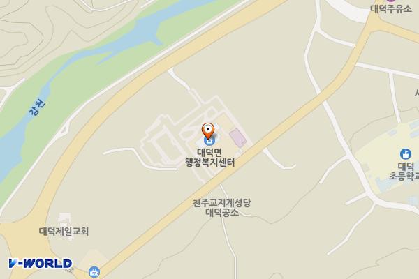 대덕면 행정복지센터 2층 위치 지도 — 경상북도 김천시 대덕면 남김천대로 721, 대덕면행정복지센터 2층