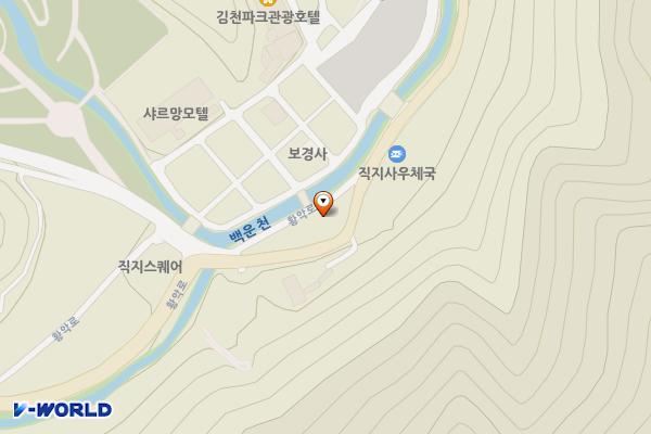 직지 토산품판매장 화장실 위치 지도 — 경상북도 김천시 대항면 황악로 1441-15