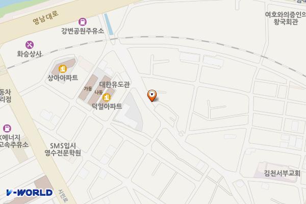 솔밭공원화장실 위치 지도 — 경상북도 김천시 후생11길 17 (평화동)
