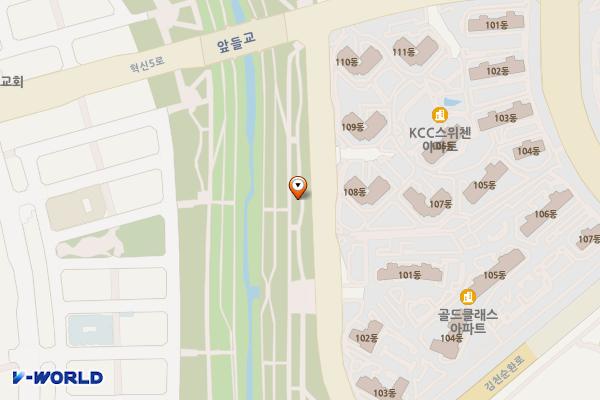 왕버들공원화장실 위치 지도 — 경상북도 김천시 율곡동 936