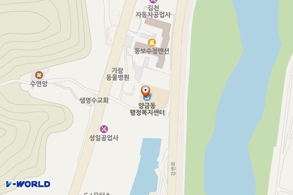 양금동주민센터3층 화장실 위치 지도 — 경상북도 김천시 강변로 178