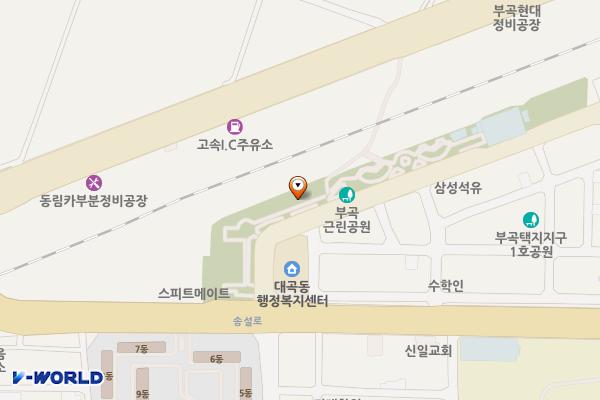 부곡근린공원화장실 위치 지도 — 경상북도 김천시 부곡동 1533-1
