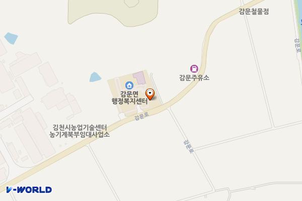 감문면 보건지소 화장실 위치 지도 — 경상북도 김천시 감문로 1055