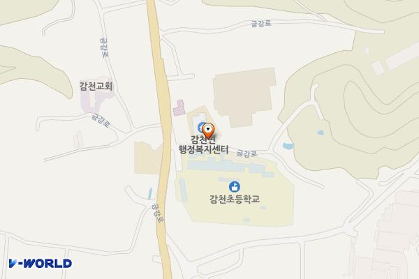 김천시 감천면사무소 (1층) 위치 지도 — 경상북도 김천시 감천면 금감로 1552 (광기리, 감천면사무소)