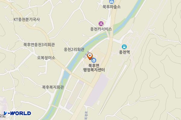 북후면행정복지센터 위치 지도 — 경상북도 안동시 북후면 북평로 877