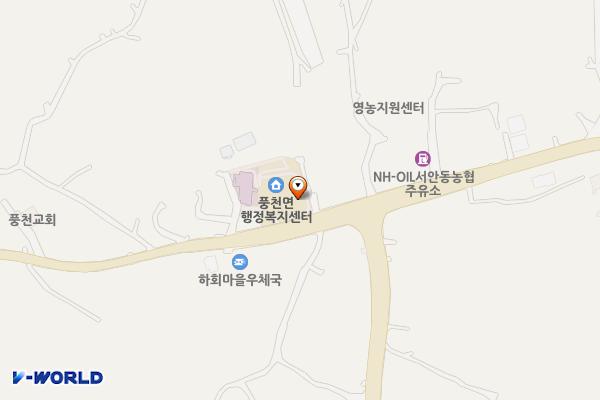 풍천면행정복지센터 위치 지도 — 경상북도 안동시 풍천면 지풍로 1471