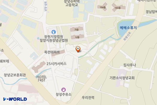 낙영마을 공동주차장 위치 지도 — 경상남도 창녕군 창녕읍 말흘리 737