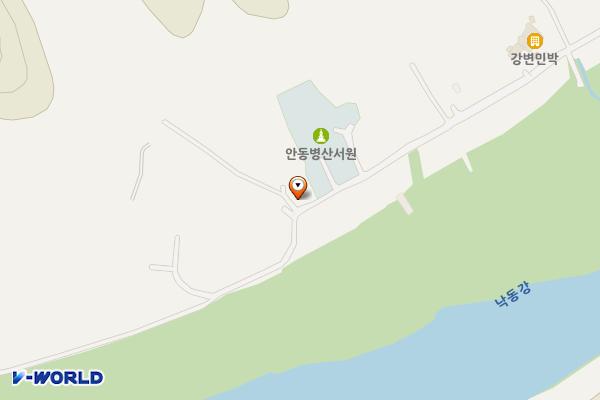 병산서원 화장실 위치 지도 — 경상북도 안동시 풍천면 병산길 390