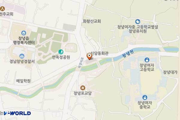 신당리 주차장 위치 지도 — 경상남도 창녕군 창녕읍 말흘리 849-43