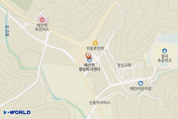 예안면행정복지센터 위치 지도 — 경상북도 안동시 예안면 임예로 1918