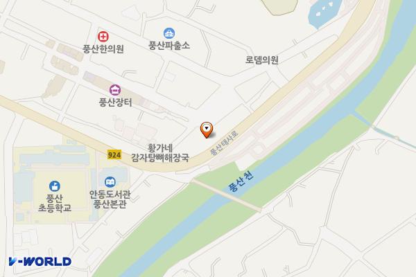 풍산읍 상인회 위치 지도 — 경상북도 안동시 풍산읍 하리들길 7-1