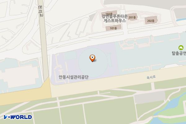 안동체육관 위치 지도 — 경상북도 안동시 육사로205
