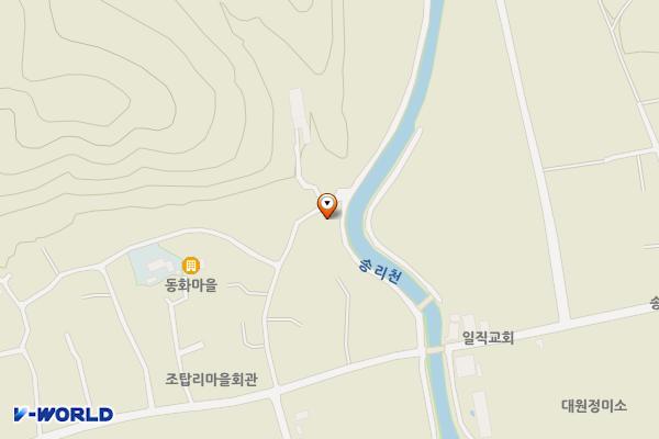 권정생 생가 공중화장실 위치 지도 — 경상북도 안동시 일직면 조탑안길 57-8
