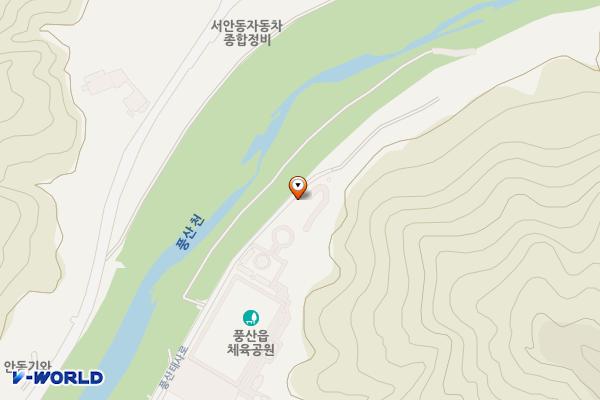 풍산읍 체육공원 위치 지도 — 경상북도 안동시 풍산읍 풍산태사로 1161-48
