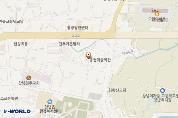 송현마을 공동주차장 위치 지도 — 경상남도 창녕군 창녕읍 솔터길 8